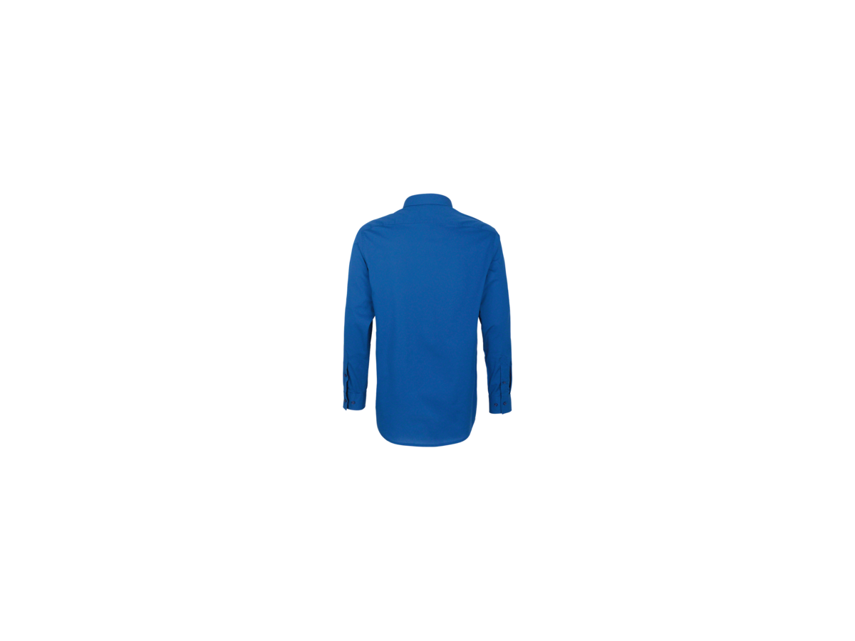 Hemd 1/1-Arm Perf. Gr. S, royalblau - 50% Baumwolle, 50% Polyester