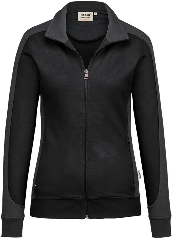 Damen-Sweatjacke Contrast Performance - 50% Baumwolle, 50% Polyester, 300 g/m²