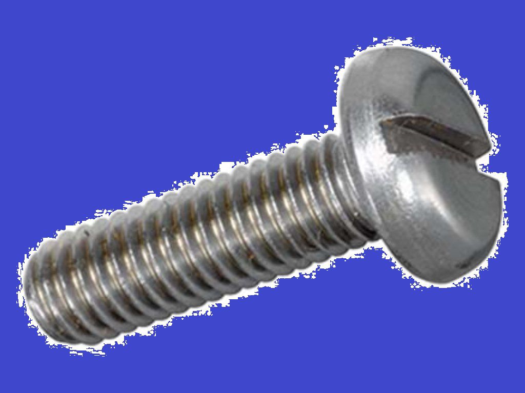 Flachkopfschrauben Pan-Head mit Schlitz - INOX A2 DIN 85A