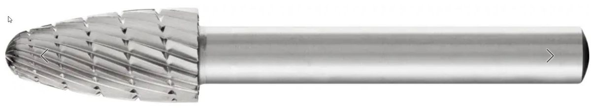 HSS-Frässtifte RBF 1020/6 Inox - Rundbogenform H