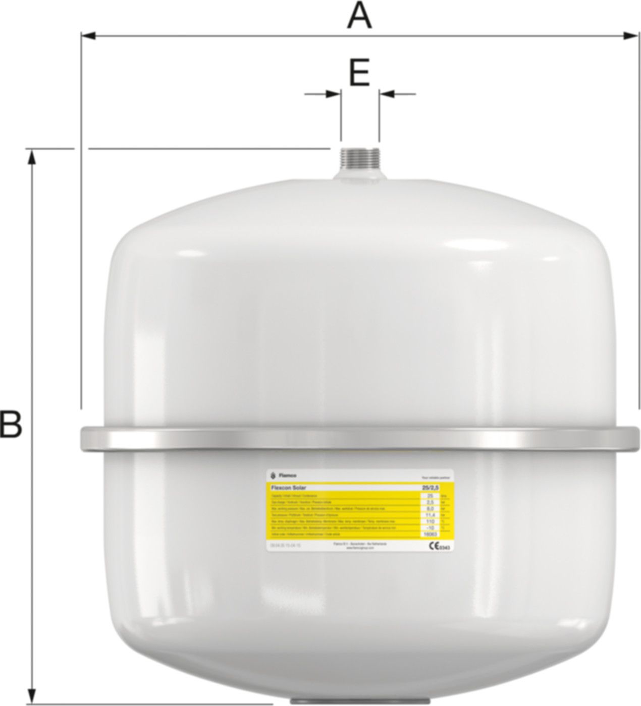 Druckausdehnungsgefässe FLAMCO Flexcon - Solar 8-80