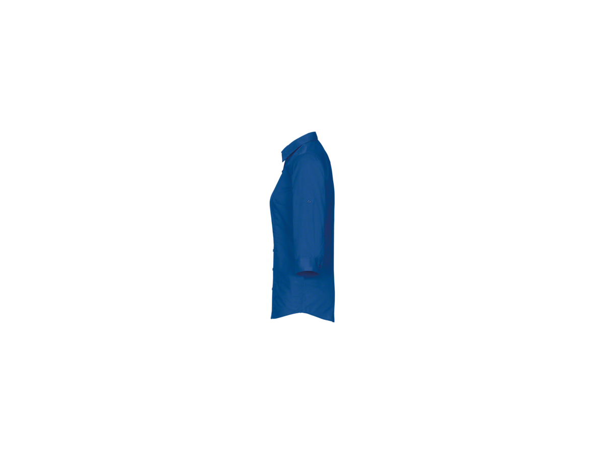Bluse Vario-¾-Arm Perf. 2XL royalblau - 50% Baumwolle, 50% Polyester, 120 g/m²
