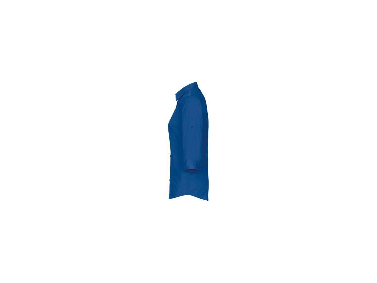 Bluse Vario-¾-Arm Perf. 6XL royalblau - 50% Baumwolle, 50% Polyester, 120 g/m²