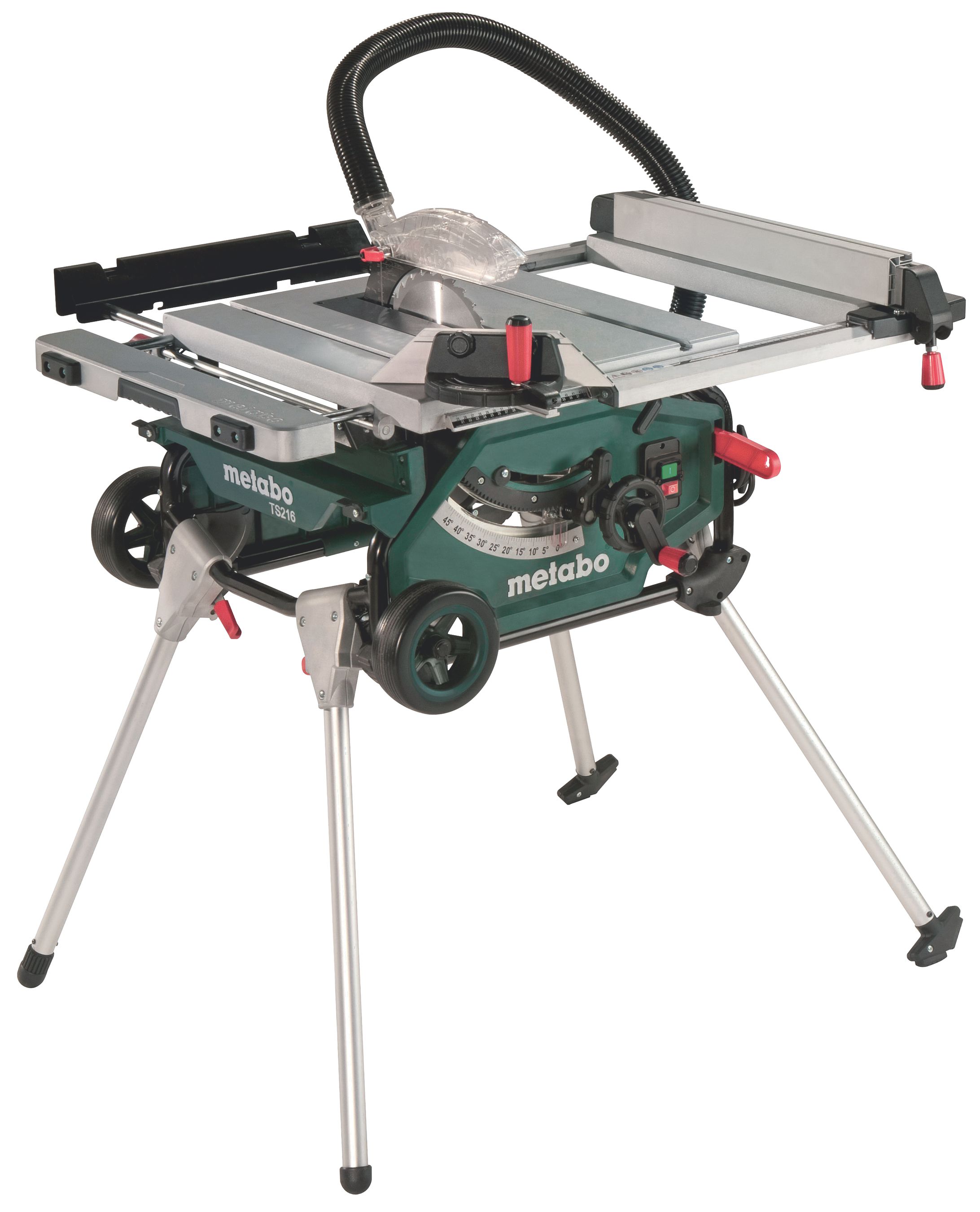 Tischkreissäge Metabo TS 216, 1500 W - Schnitth. 63 mm, mit Untergestell