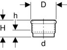 Geberit Steckmuffe 32 mit Dichtung