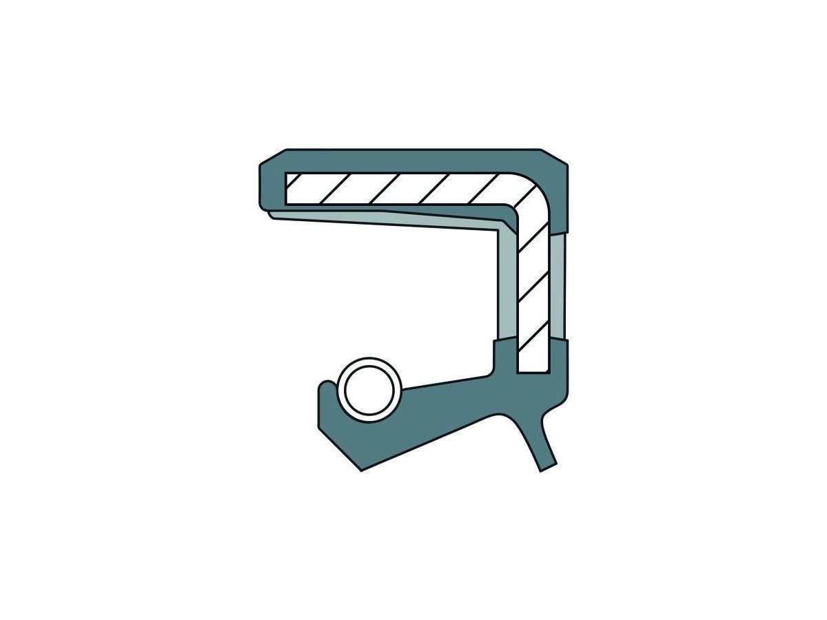 Radial-Wellendichtring Form AS, FKM