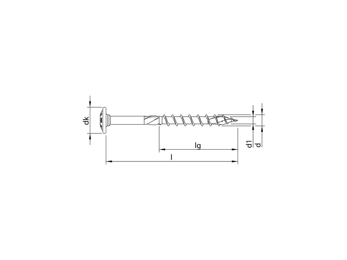 Tellerkopf HECO TOPIX Plus - Inox A2, mit Schaft