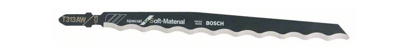 Wellenschliffmesser Bosch T313 AW, 3 Stk - Schnitt bis 100 mm