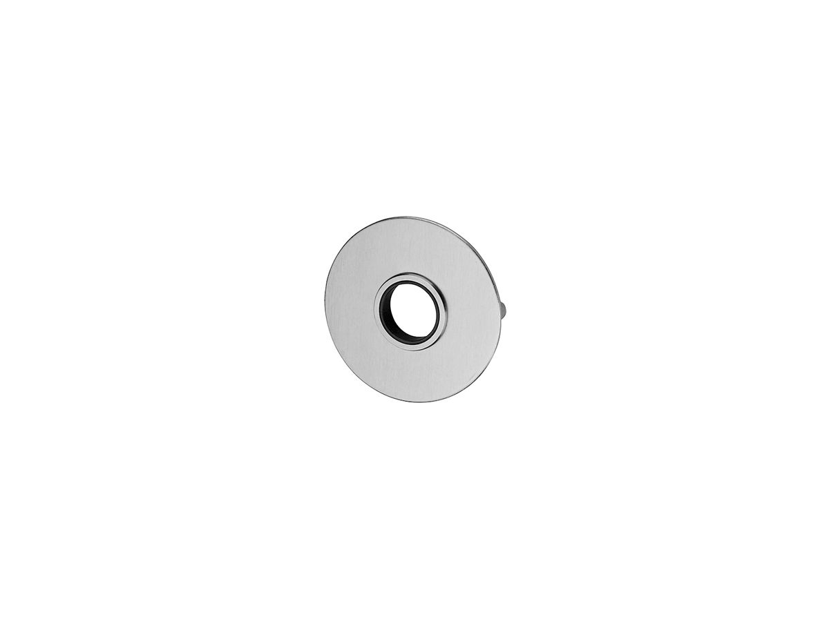 Drückerrosette flach Edelstahl - aussen 16 mm