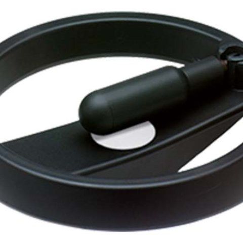 Zweispeichenhandräder Elesa VRTP+IR - mit Umleggriff Thermoplast schwarz
