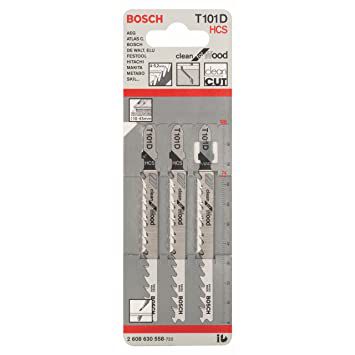Stichsägeblatt Bosch T 101 D - für Holz, 3er-Pack