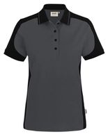 Poloshirt Mikralinar Contrast Gr. 2XL - karbongrau/schwarz