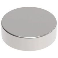 Scheibenmagnet 20 mm Höhe 3 mm - vernickelt