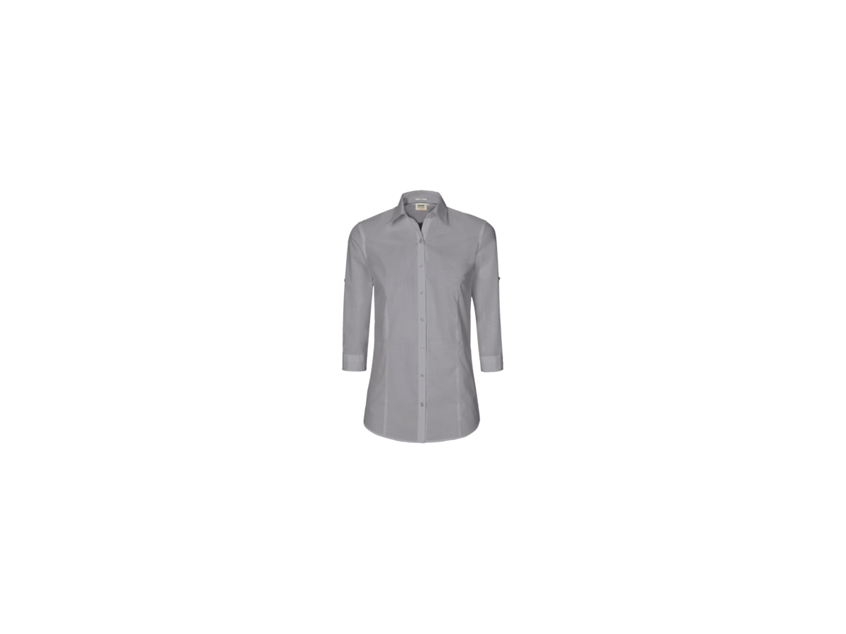 Bluse Vario-¾-Arm Perf. Gr. 5XL, titan - 50% Baumwolle, 50% Polyester, 120 g/m²