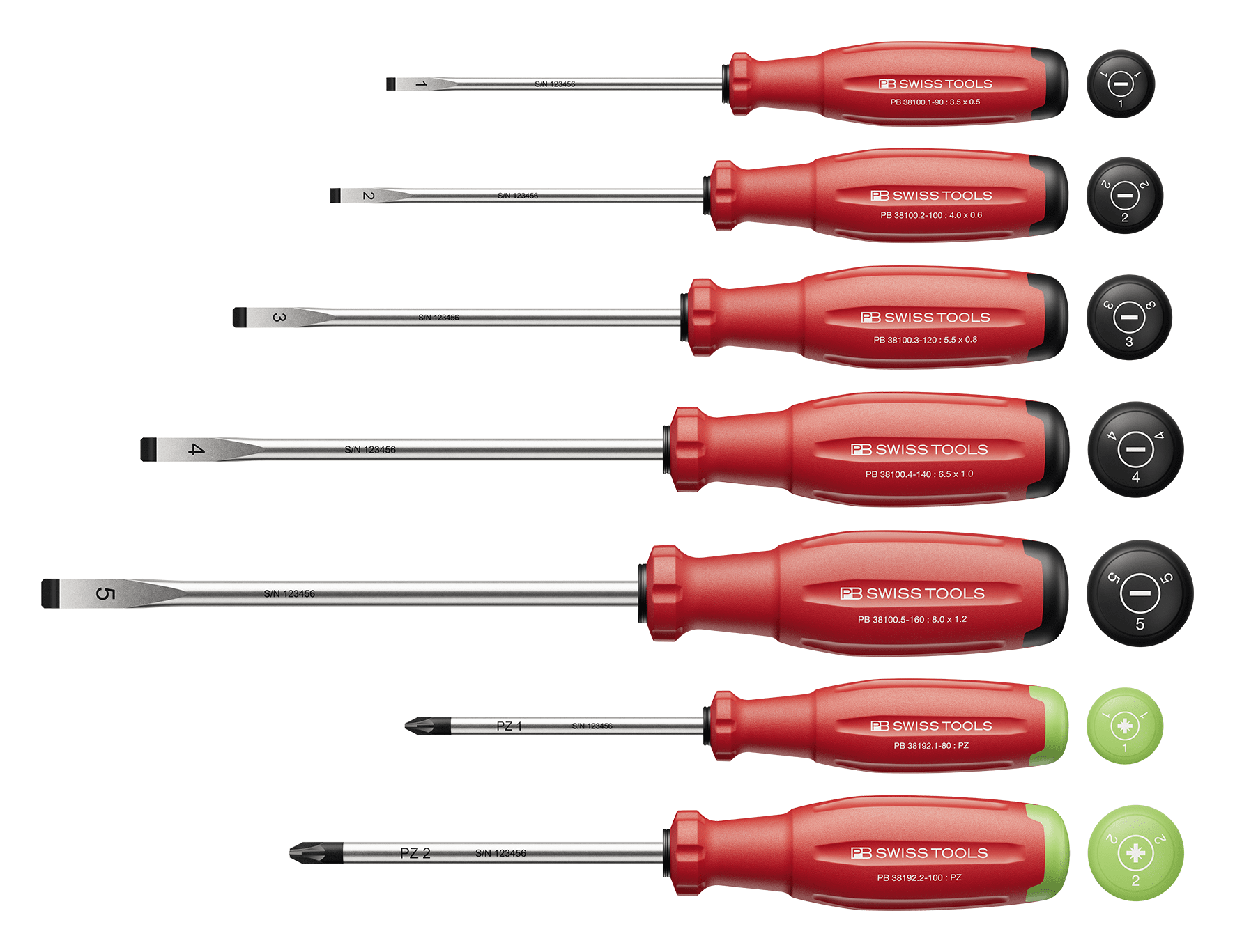 Schraubenzieherset PB 38253 - SwissGrip Evo H