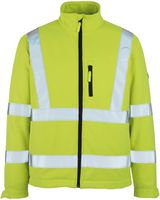 Calgary Soft Shell Jacke mit Stretch - flourescierend. gelb 100% poly./ Gr. L