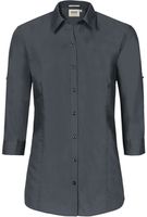 Bluse Mikralinar 3/4-Arm-Vario, Gr. 2XS - anthrazit