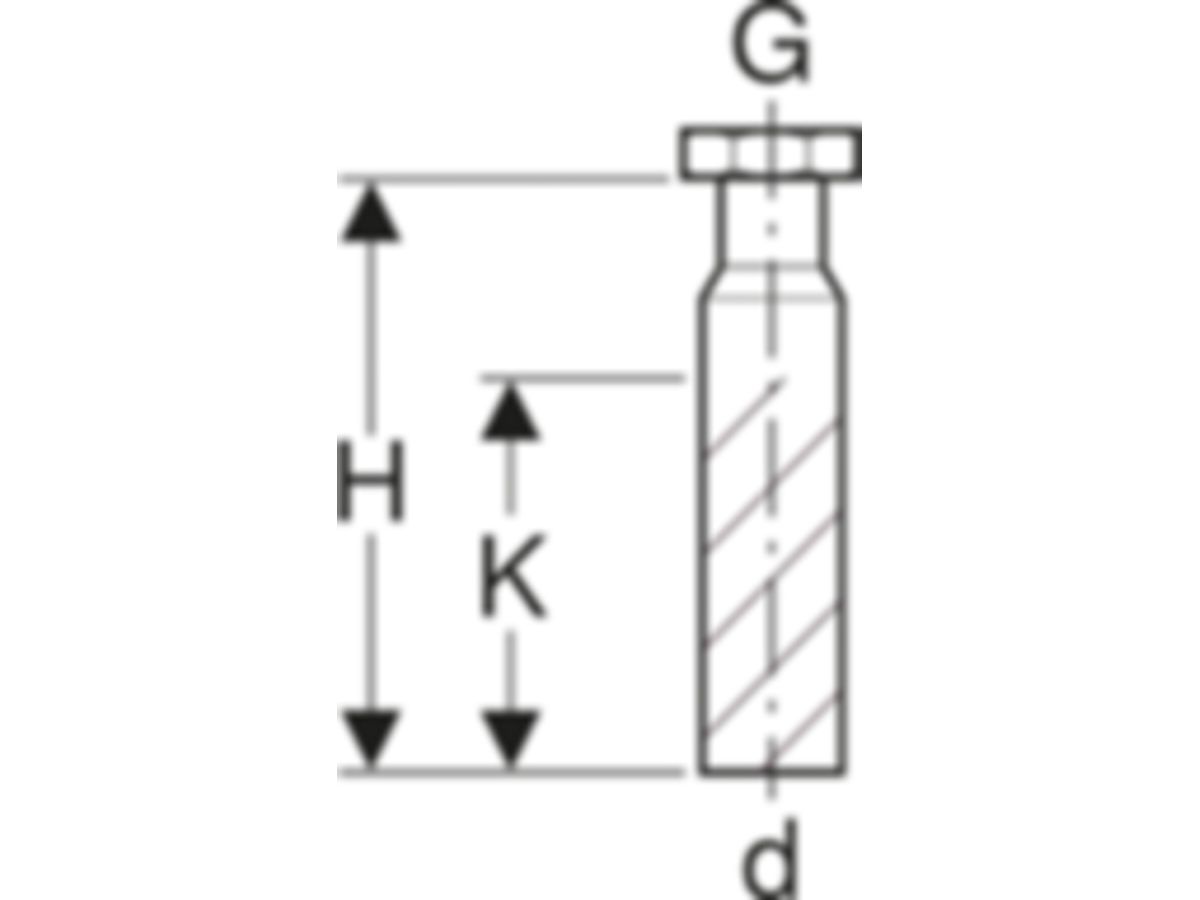 Geberit Anschlussstutzen 60 x 1/8" 48