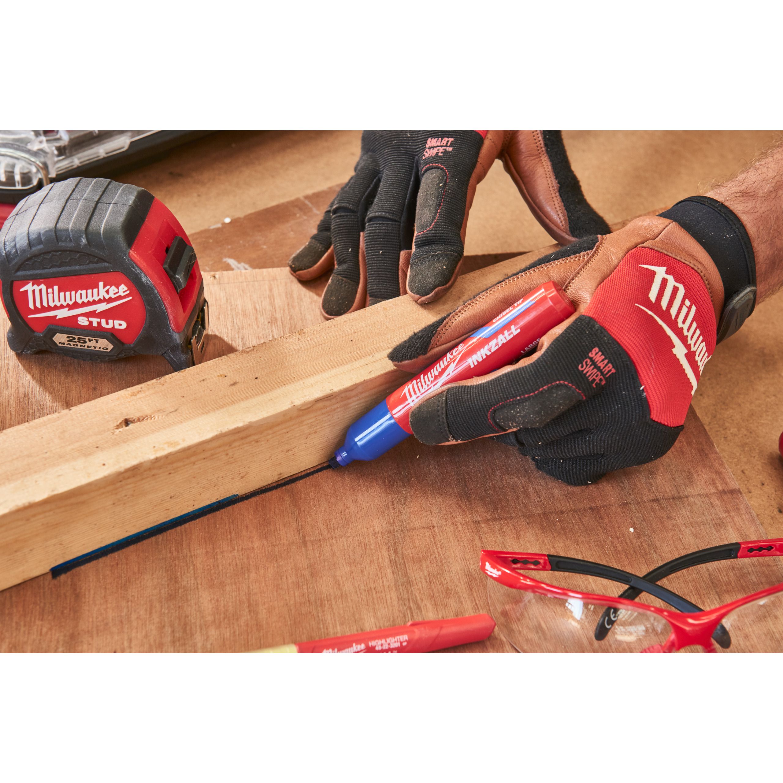 Arbeitshandschuhe Leder Hybrid Gr. 8 M - Milwaukee