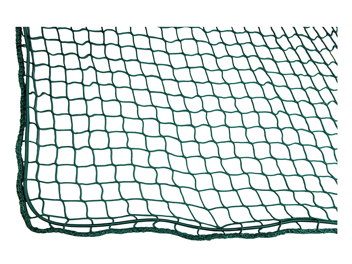 Anhängernetz mit elast. Seil - Maschenweite 45 mm, grün