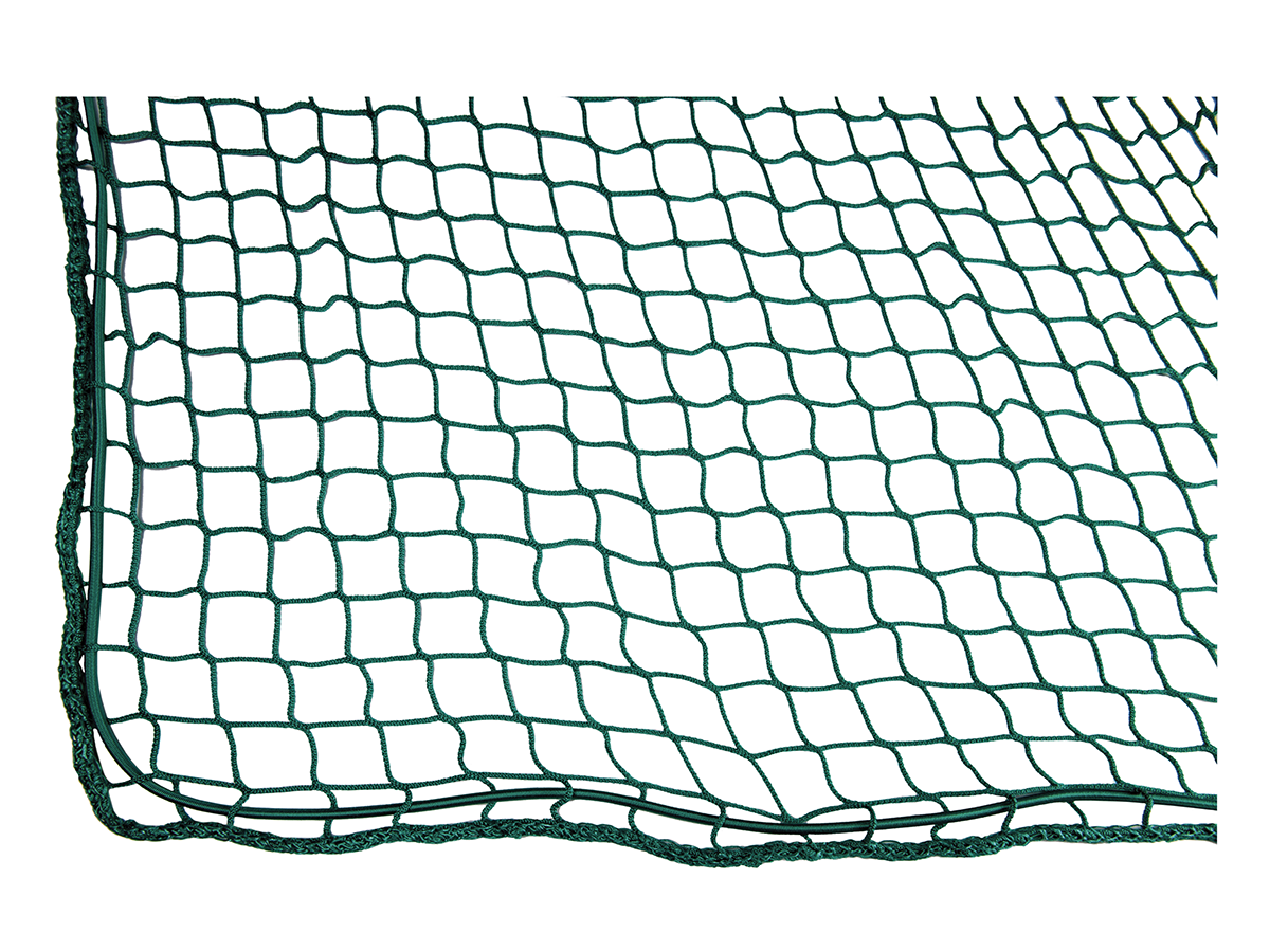 Anhängernetz 2.5x3.5m mit elast. Seil - Maschenweite 45 mm, grün
