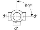 Geberit Mehrfachabzweig 90° 110/110 - 3-Teilig