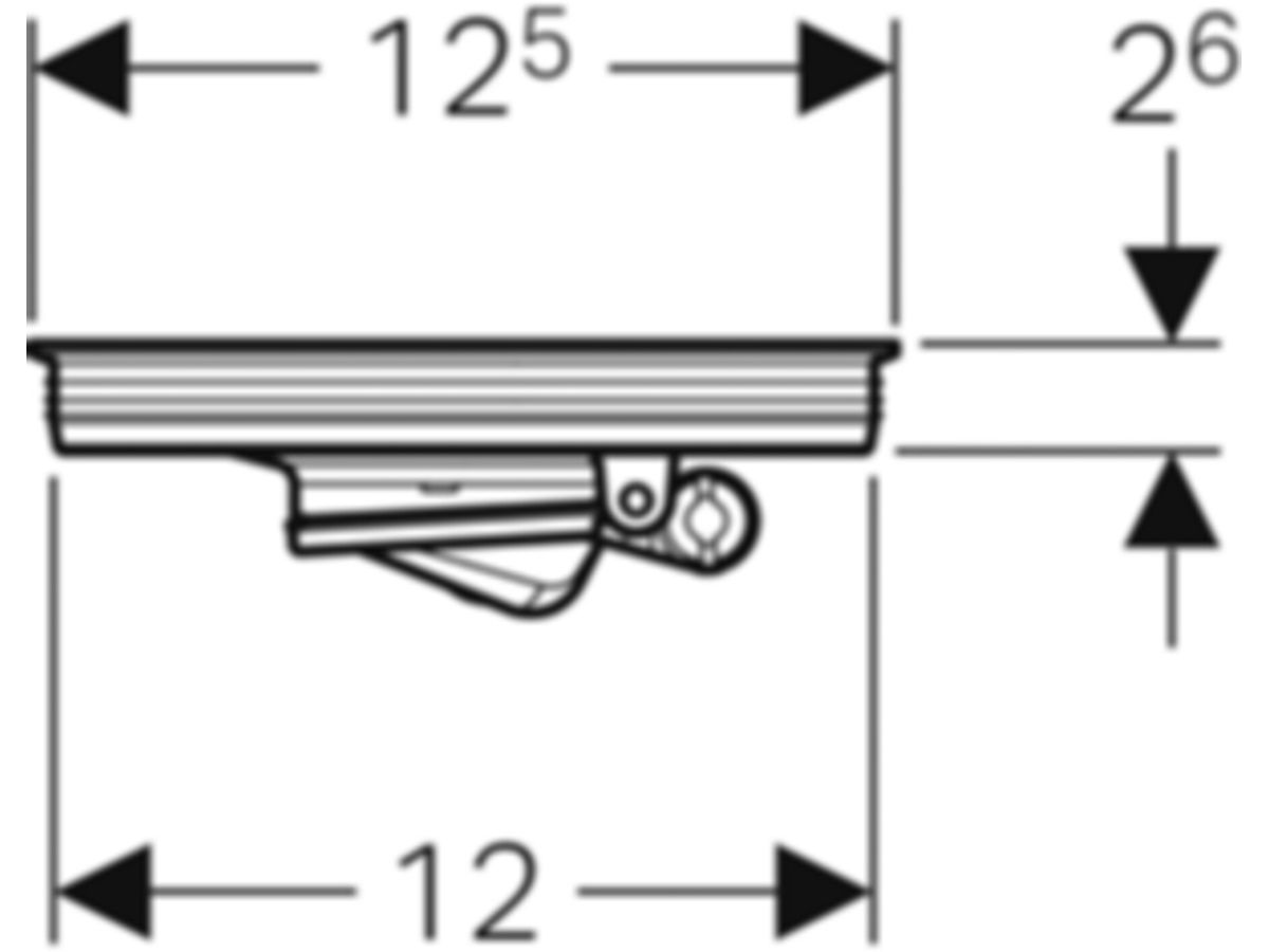 Geberit Rückstauverschluss - zu Bodenabläufen 13 x 13 cm