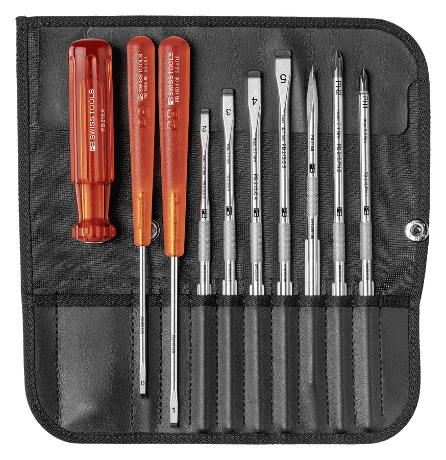 Schraubenzieherset PB 215 - Classic m. 215A,C2-5,E2,P1,160/0+160/1