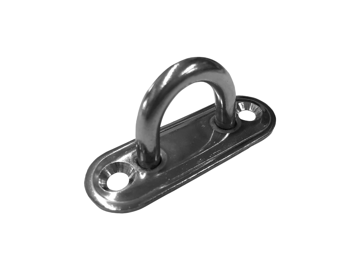 Augplatte 60x20mm Edelstahl - Beutel à 1 Stk.