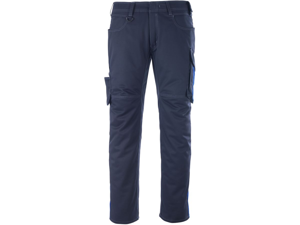 Hose mit Schenkeltaschen, Gr. 82C54 - schwarzblau/kornblau, 65% PES/35% CO