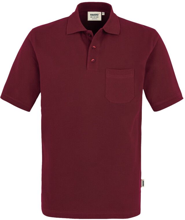 Pocket-Poloshirt Top Einlaufvorbehand. - 100 % Baumwolle, 200 g /m² Gr. XS-