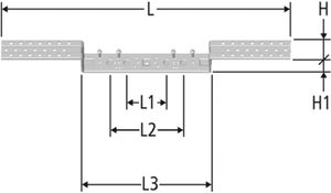 Optiflex Montageschiene - für Mauerwerk