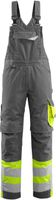 Sunderland Latzhose mit Knietaschen - Gr. 76C46, dunkelanthrazit/hi-vis gelb