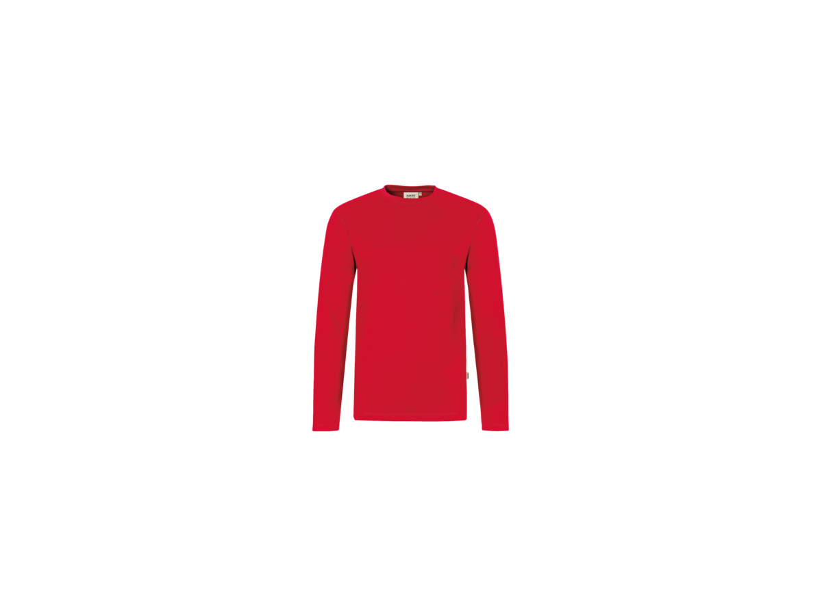 Longsleeve Performance Gr. 6XL, rot - 50% Baumwolle, 50% Polyester, 190 g/m²