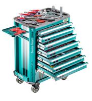 Werkstattwagen "SWISS-TEAM PLUS + PRO" - inkl. 743-tlg. Werkzeugsatz, Knipex-PB