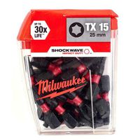 Schrauberbit Shockwave Gen II - Milwaukee TX30 / 25 mm (Pack à 25 Stk)
