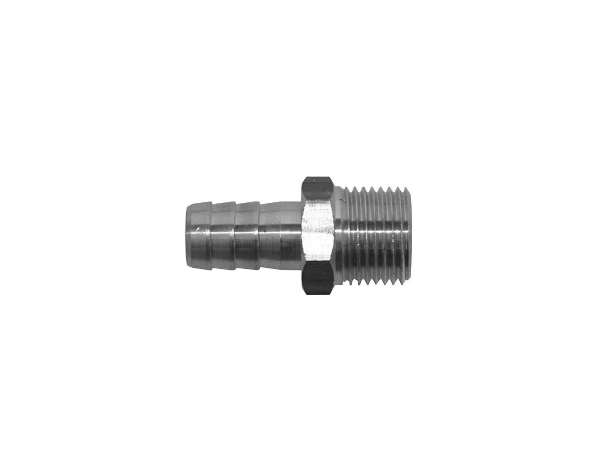 Schlauchtülle Messing vern. - mit AG 1/4" x 13 mm
