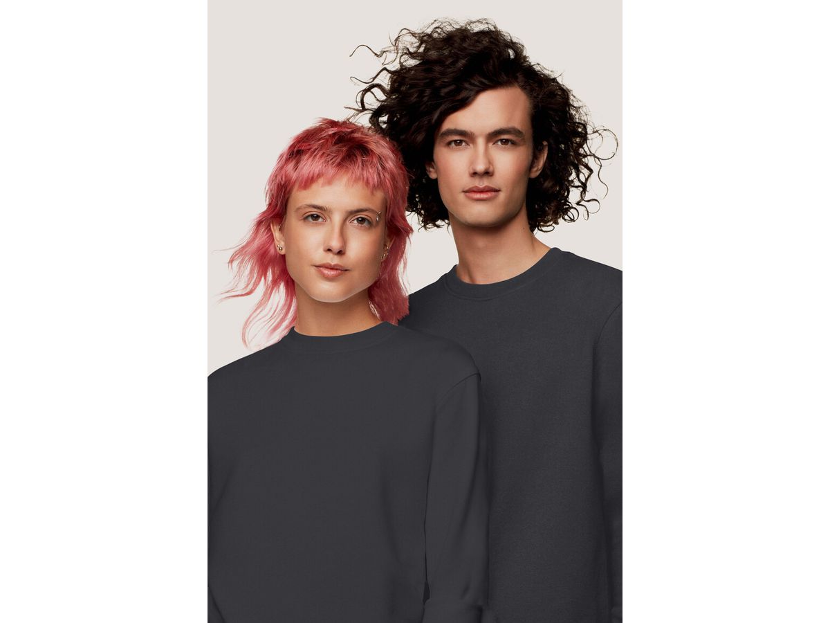 Sweatshirt Bio-Baumwolle GOTS Gr. 4XL - tinte,75% Baumwolle (Bio),25% Poly.recyc