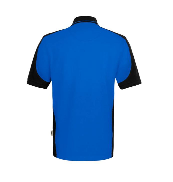 Hakro Poloshirt Contrast Mikralinar Gr.L - royalblau/schwarz