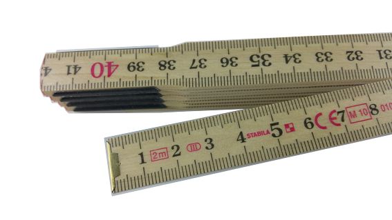 Gliedermeter Holz "Stabila" - 2m