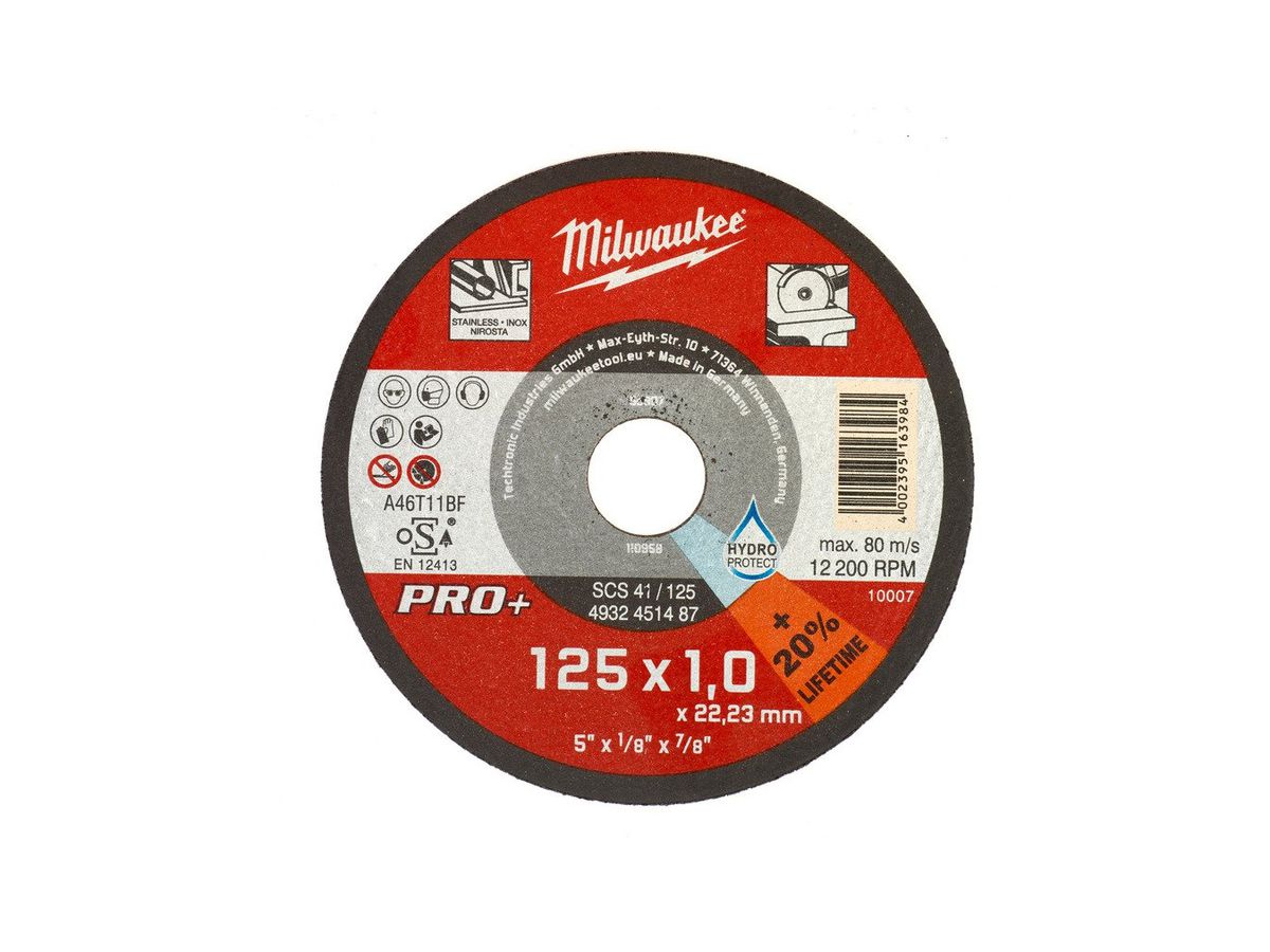 Metalltrennscheibe PRO+ INOX 125 mm - SCS41 1,5 mm