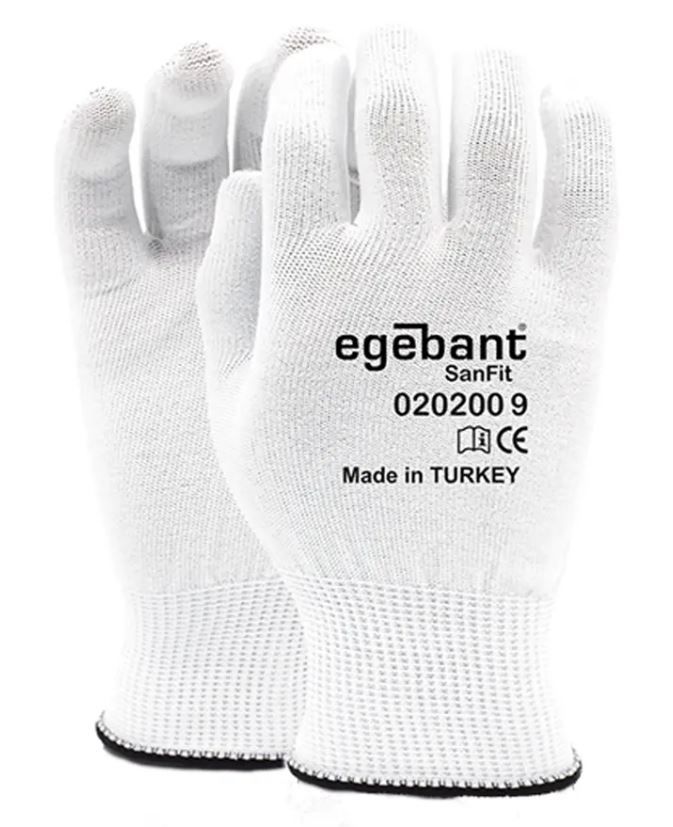 Montage-Handschuhe - EGEBANT SanFit 020200, weiss