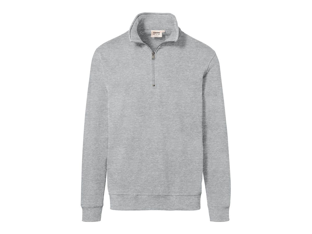 Zip-Sweatshirt Premium, Gr. XS - ash meliert