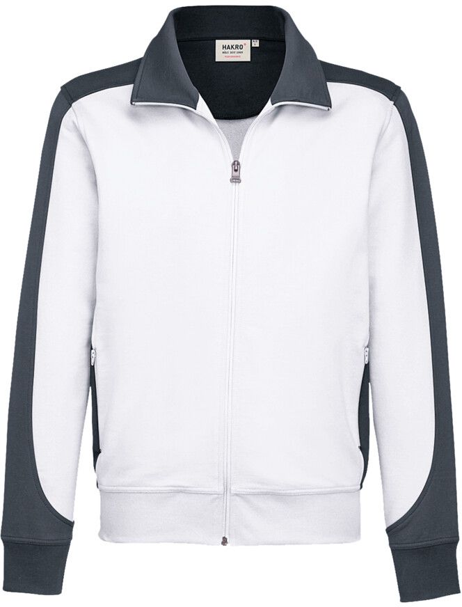 Sweatjacke Contrast Performance - 50% Baumwolle / 50% Polyester