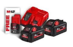Starter-SET Milwaukee M18 HNRG-552 - mit zwei Akku + Ladegerät 5.5Ah