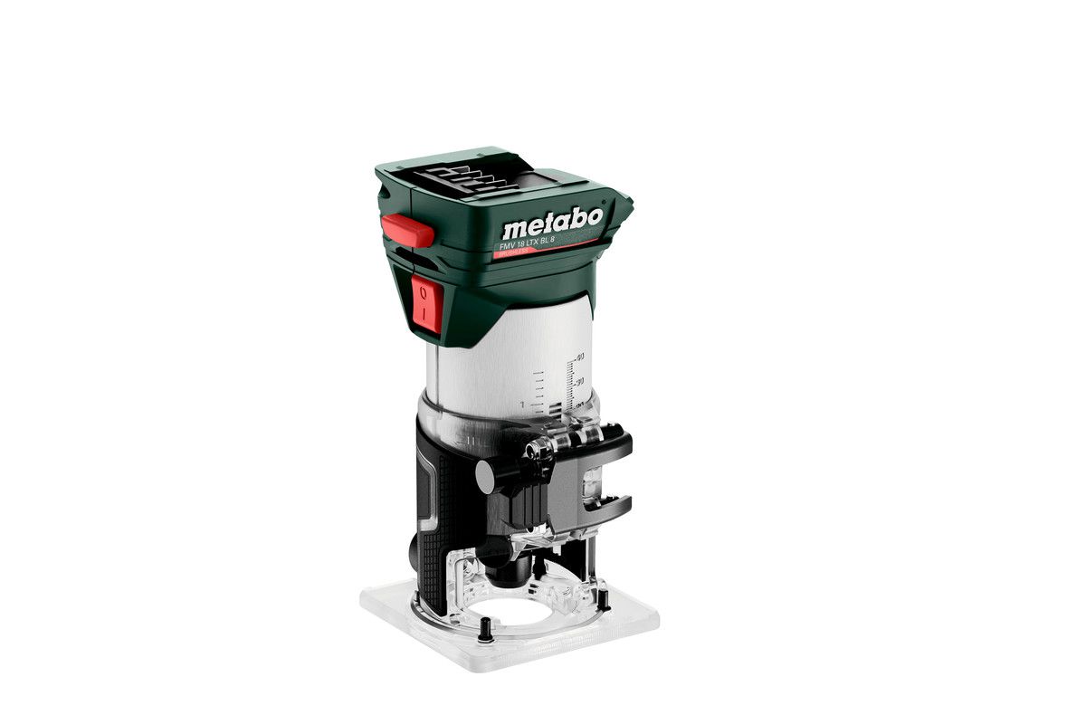 Akku-Kantenfräse FMV 18 LTX BL 8 - Metabo ohne Akku & Ladegerät
