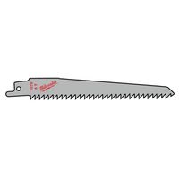 Säbelsägeblatt Milwaukee für Nassholz - 150mm, 6Z, 6-100mm schnell.Schnitt,3er P