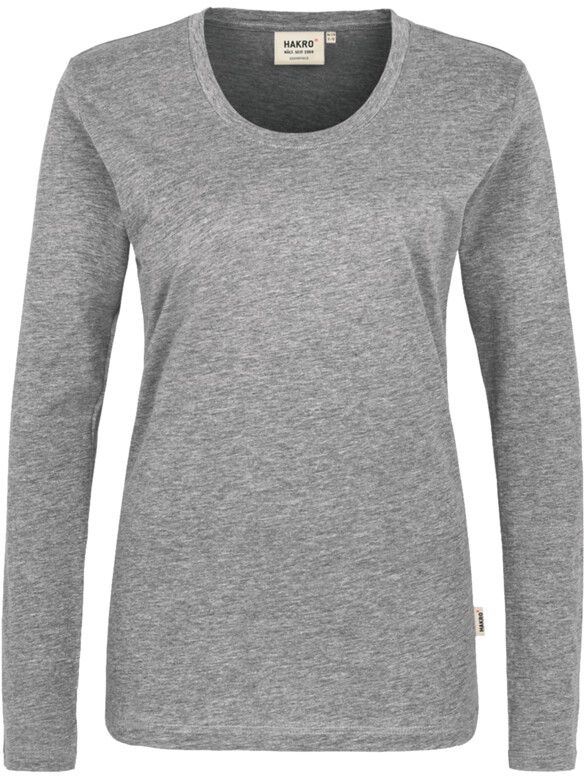 Klassisches Longsleeve-Shirt mit Rund- - hals-Ausschnitt. 100 % Baumw. Gr. XS-3XL