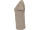 Damen-V-Shirt Performance Gr. 4XL, khaki - 50% Baumwolle, 50% Polyester, 160 g/m²