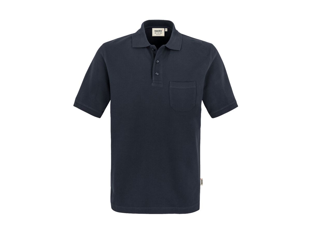 Pocket-Poloshirt Top Einlaufvorbehand. - 100 % Baumwolle, 200 g /m² Gr. XS-